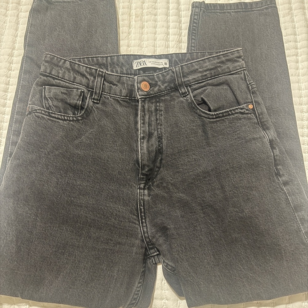 Zara Charcoal Denim Pants